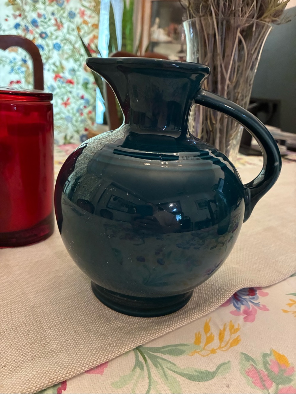 Vintage Fiesta Juniper Green 60 oz Carafe Pitcher Retired